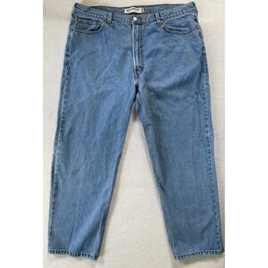 Levis Mens 42x30 550 Relaxed Fit Jeans Blue Denim Medium Wash Tapered Leg